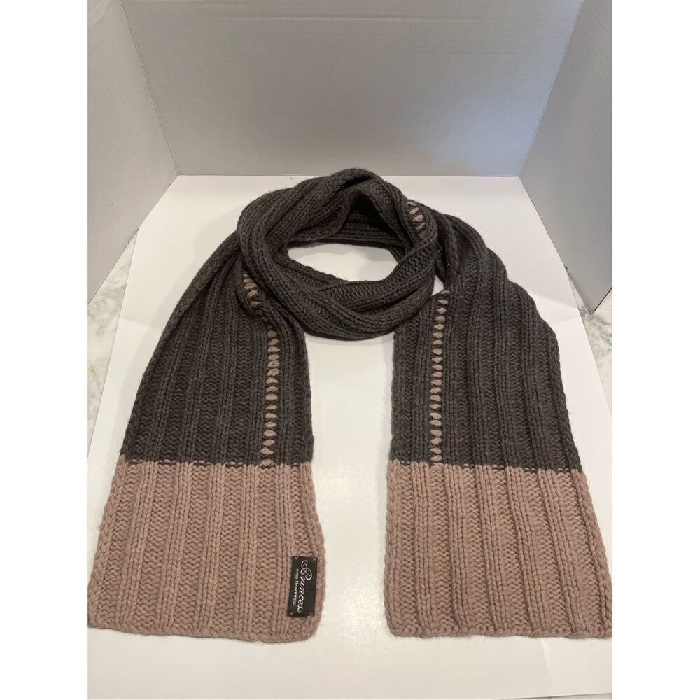 Rare Princess Goes Hollywood Women’s Color Block Wool Knit Scarf 8,5 X 75”